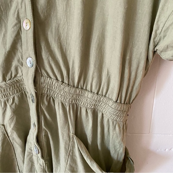 Zara Camp Romper With Collar and Pockets - Picture 3 of 10